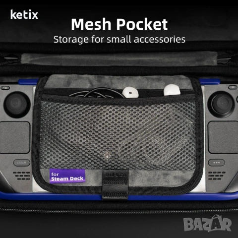 Skull & Co. Every Day Slim калъф за Steam Deck: Защитен калъф за пътуване за GripCase SD - черен, снимка 5 - Аксесоари - 53003878