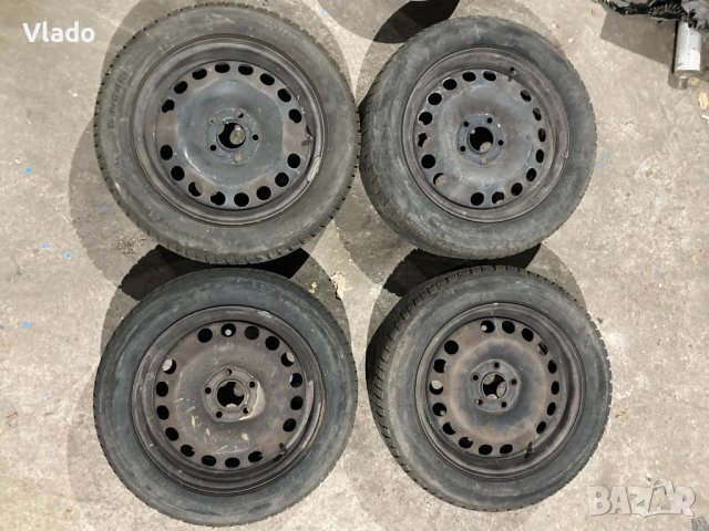 Железни джанти със зимни гуми 205/55/16 свалени от Опел Астра H , снимка 7 - Гуми и джанти - 42964114