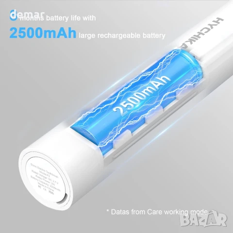 Електрическа четка за зъби HYCHIKA с 8 глави, 3 режима на почистване, IPX7, снимка 2 - Други - 50707876