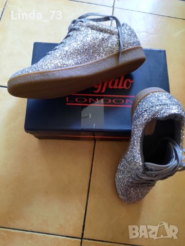 Дам.обувки/маратонки-"BUFFALO"-№40-цвят-сребристи-glitter. Закупени от Италия., снимка 4 - Маратонки - 33633792