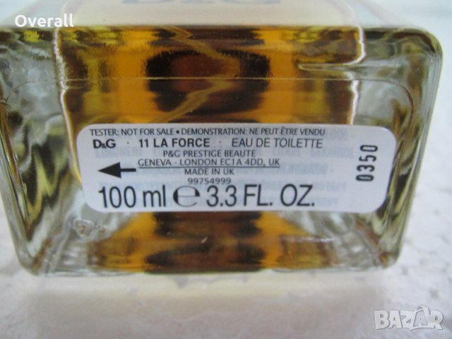 11 La Force Dolce & Gabbana ОРИГИНАЛЕН мъжки парфюм 100 мл ЕДТ, снимка 2 - Мъжки парфюми - 32590364