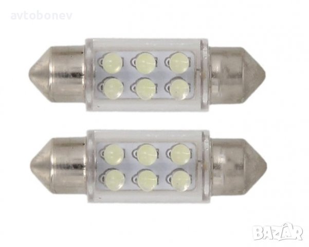 LED КРУШКИ тип СУЛФИДНИ C5W(41мм) к-т/2 бр./, снимка 2 - Аксесоари и консумативи - 36737304