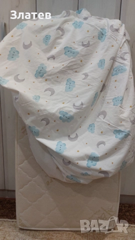 Бебешка кошара/люлка/легло Lorelli + матрак Magniflex Bamboo, снимка 13 - Кошарки - 52611928