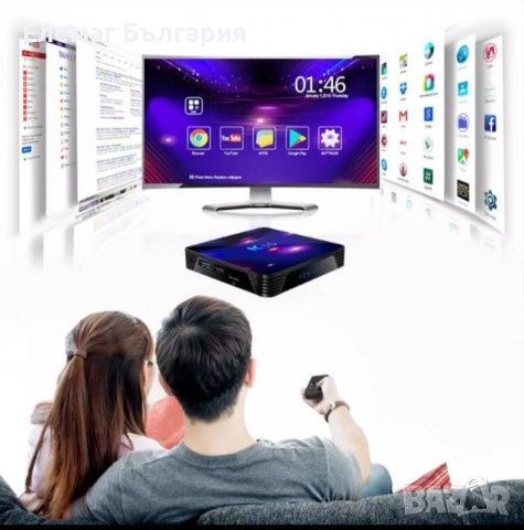 УНИКАЛЕН СМАРТ ТВ БОКС K10 Android tv ultra 8K tv box Bluetooth, снимка 4 - Приемници и антени - 37470333