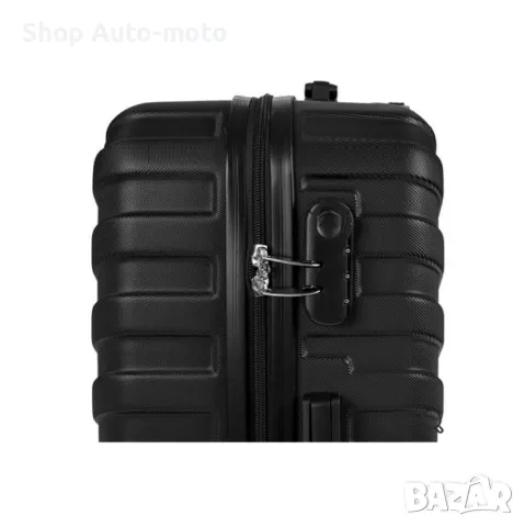 Куфар с колелца, черен 60л. Automat, снимка 5 - Куфари - 33711259