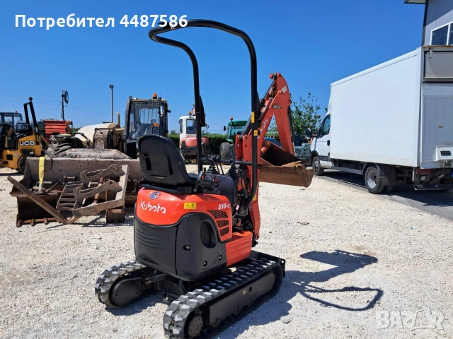 Употребяван верижен багер Kubota U10-3, снимка 4 - Индустриална техника - 53275302
