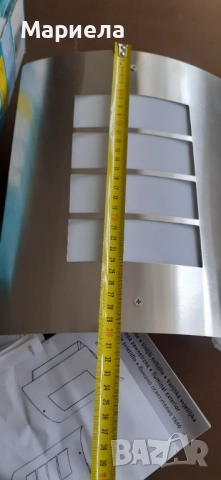 Лампа от неръждаема стомана , снимка 2 - Външни лампи - 52687422