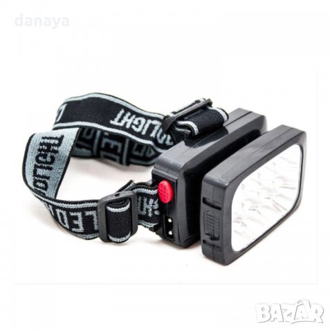 1358 Акумулаторен челник фенер за глава 12 LED, снимка 3 - Къмпинг осветление - 27873304
