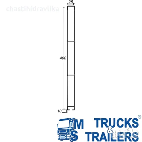 АЛУМИНИЕВ КАПАК / КАНАТА ЗА КАРОСЕРИЯ - 6250 Х 400, снимка 2 - Части - 41478868