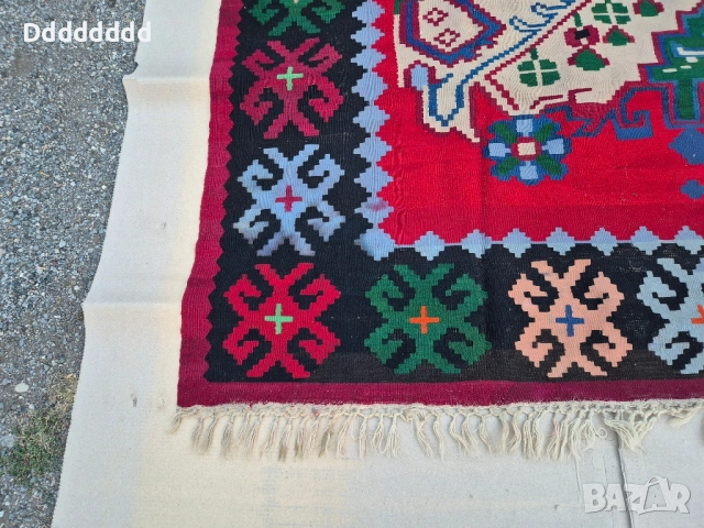 Стар Пиротски килим, снимка 3 - Антикварни и старинни предмети - 51837137