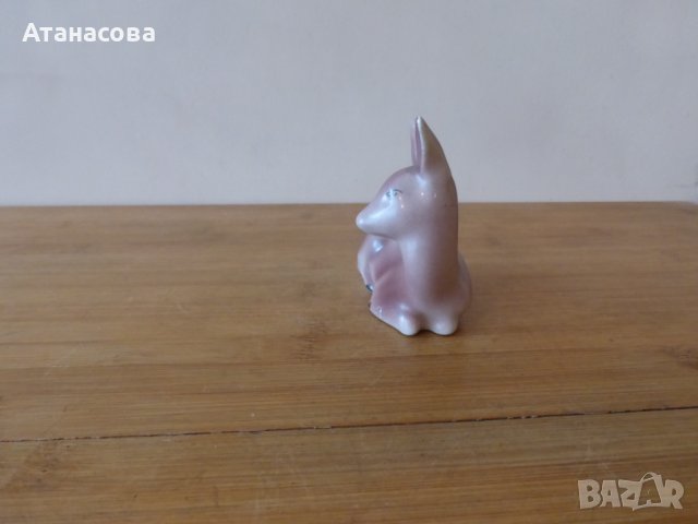 Българска порцеланова фигура Сърничка Сърна 1962 г, снимка 5 - Статуетки - 43576365