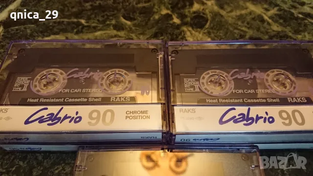 Raks Cabrio 90 не записани аудио касети, снимка 3 - Декове - 47558395