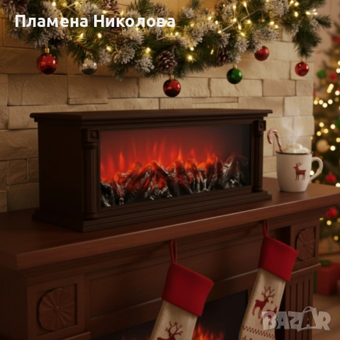Голяма LED камина с ефект на жар – уют и атмосфера без дим и огън SP47, снимка 5 - Декорация за дома - 52622019
