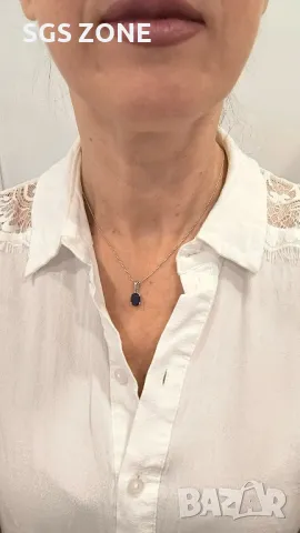 Сребърни Висулки с Рубини, Сапфири 