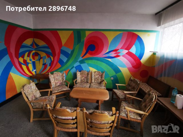 Масивна масичка със столове , снимка 5 - Столове - 43032378