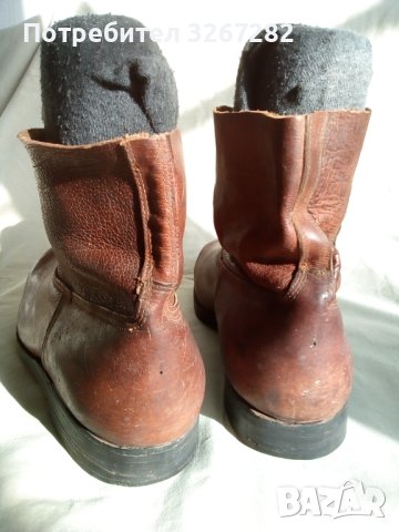 Ботуши, Военни, Естествена Кожа, Къси Кончови, снимка 13 - Антикварни и старинни предмети - 44068875