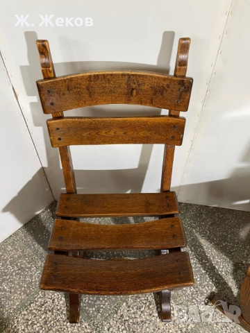 Четири дъбови стола, снимка 6 - Столове - 52933008