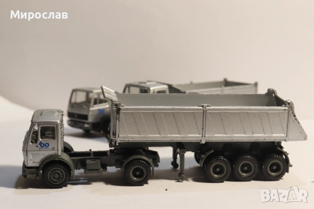 HERPA H0 1/87 MERCEDES САМОСВАЛ ГОНДОЛА KАМИОН МОДЕЛ, снимка 8 - Колекции - 53493613