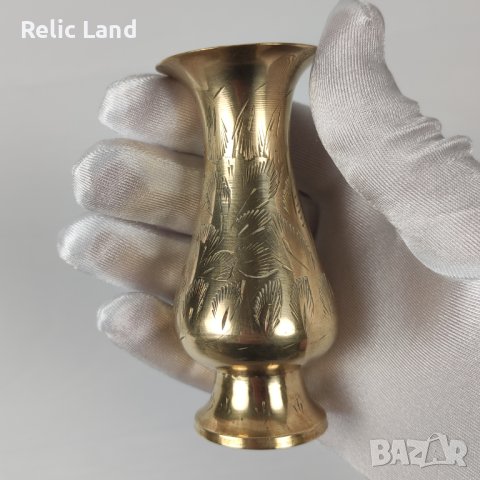 Мини вазичка месинг, снимка 5 - Антикварни и старинни предмети - 43885252