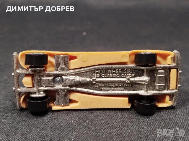 СТАРА РЕТРО МЕТАЛНА КОЛИЧКА HOT WHEELS '35 CLASSIC CADDY MALAYSIA, снимка 6 - Колекции - 48893267