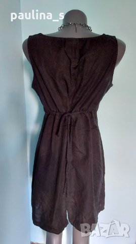 "Yessica" Ленена черна рокля тип туника / сукман   , снимка 5 - Сукмани - 33344482