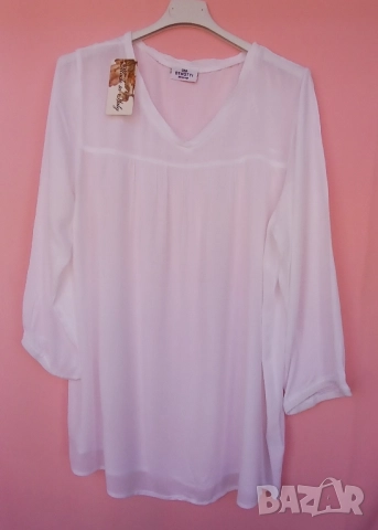 Бели кенарени и памучни дамски ризи за всякакъв повод, снимка 11 - Ризи - 51484198