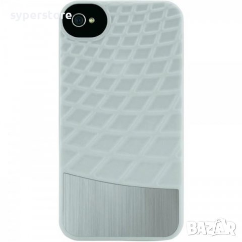 Гръб, полу-метален за  iPhone 4/4S, Belkin, бял, SS300126, снимка 1 - Калъфи, кейсове - 38375171