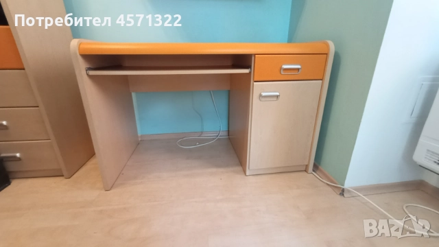 БЮРО - д 120 см , в 75 см, ш 60 см - ПОЛСКА серия мебели FORTE APLI, снимка 4 - Бюра - 51440335