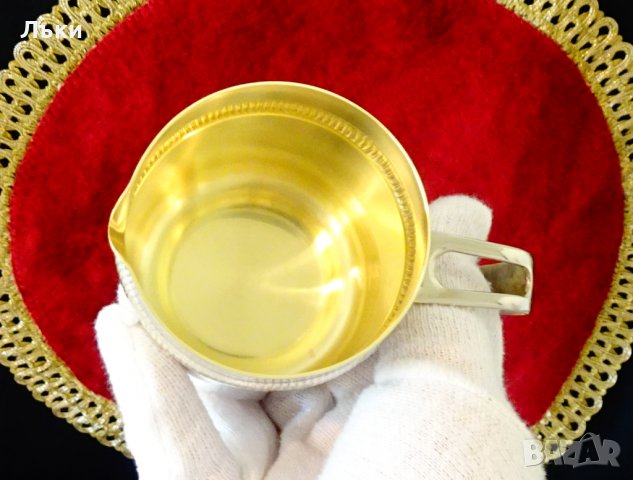 Посребрена каничка,латиера от месинг. , снимка 6 - Аксесоари за кухня - 36597582