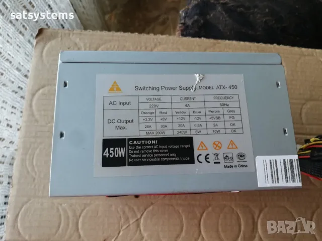 Компютърно захранване 450W GoldenField ATX-450 120mm FAN