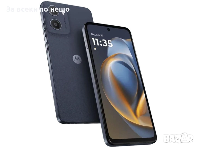 Motorola G05 64 GB Смартфон Denim Blue, ЧИСТО НОВ, С ГАРАНЦИЯ, С ПОДАРЪК КЕЙС