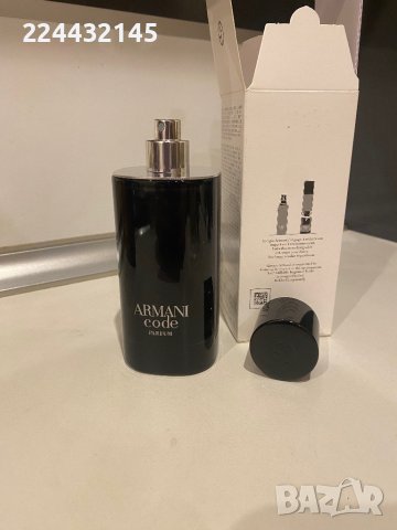 Armani code parfum 125ml Tester , снимка 2 - Мъжки парфюми - 43281492