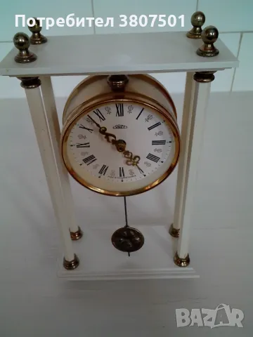 Красив чешки часовник, снимка 4 - Антикварни и старинни предмети - 49728510