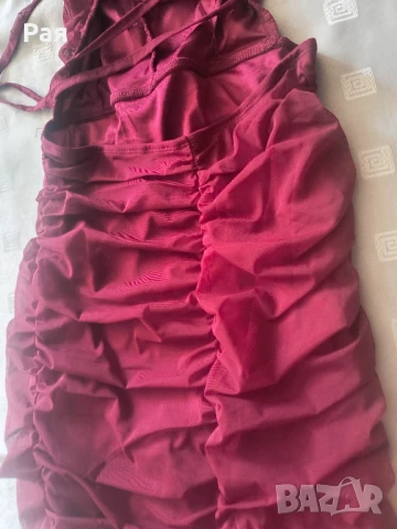 Дълга рокля в бордо , снимка 7 - Рокли - 51280453