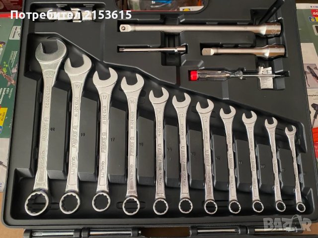 Wurth Zebra 1/4 и 1/2 гедоре гидория 93 части вложки kлючове oтвертки комплект, снимка 4 - Гедорета - 51133343