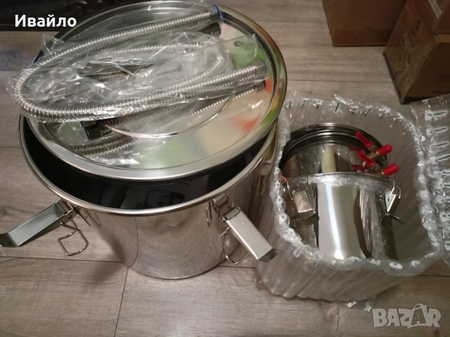 Нов !!! Дестилатор за Алкохол 19л, снимка 2 - Клещи - 51469669