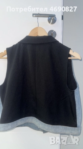 Дамски дънков елек Stella, отлично състояние M/L, снимка 2 - Елеци - 52884391