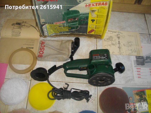 Швейцария-Почти Нов-Шлифовъчна Машина/Кръгъл Ексцентър Виброшлайф-Bosch PEX115A-Пълен Комплект-Бош, снимка 3 - Други инструменти - 39170462