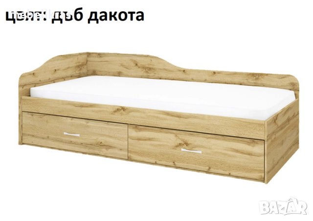сити 2030 - легло с чекмеджета с табли от към стената и главата за матрак 120/190 см., снимка 3 - Спални и легла - 43759850