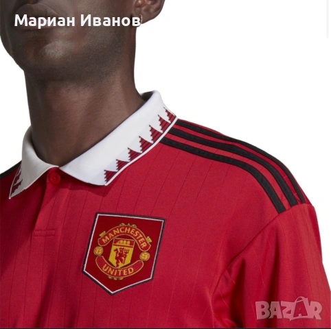 Оригинална тениска Adidas Manchester United, снимка 3 - Спортни дрехи, екипи - 53420878
