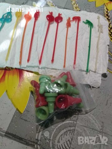 Колекционерски ретро клечки за коктейли/хапки/плодове, снимка 4 - Колекции - 28667434