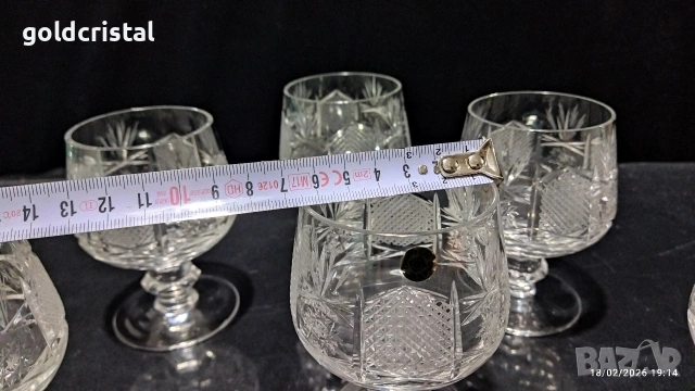 кристални чаши , снимка 5 - Антикварни и старинни предмети - 29364094