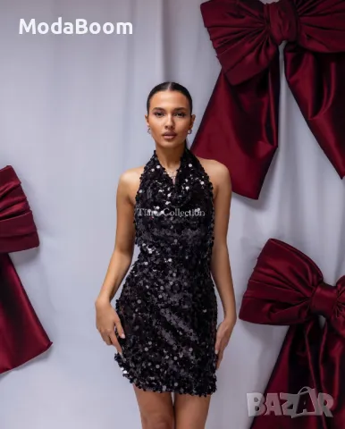 Елегантна къса дамска рокля , снимка 2 - Рокли - 48274466