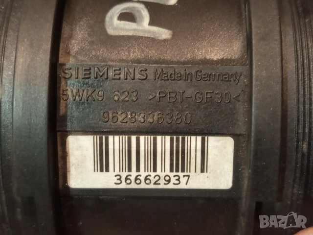 Дебитомер SIEMENS за CITROEN Berlingo Xsara Picasso PEUGEOT 307 406 Partner - 2.0HDI, снимка 6 - Части - 51622545