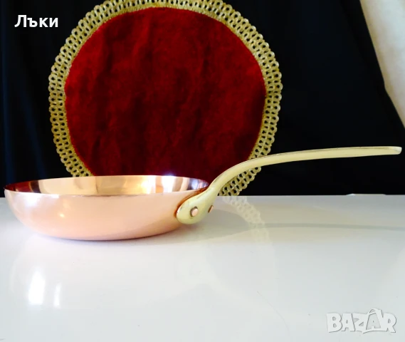 Меден тиган,чиста червена мед 500 гр. , снимка 2 - Антикварни и старинни предмети - 50449754