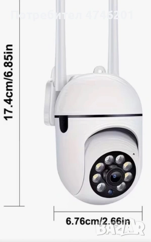 Smart видеокамера за наблюдение, wifi, възможност за монтаж за София област