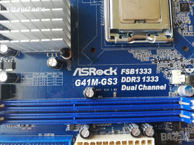 Дънна платка ASRock G41M-GS3 Socket 775 +CPU , снимка 6 - Дънни платки - 35512899