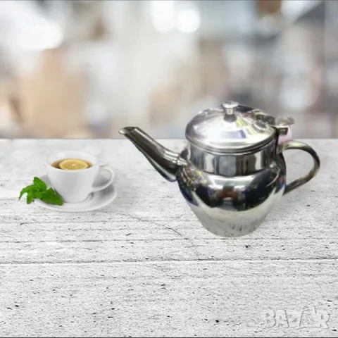 Чайник, от неръждаема стомана, 1L, снимка 6 - Аксесоари за кухня - 47850071