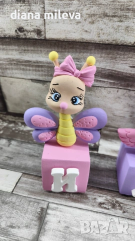 Кубчета с декорация Буболечета с името на вашето дете!!!!, снимка 7 - Декорация за дома - 53057781