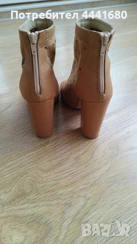 обувки от естествена кожа с ток, снимка 3 - Дамски обувки на ток - 53580731